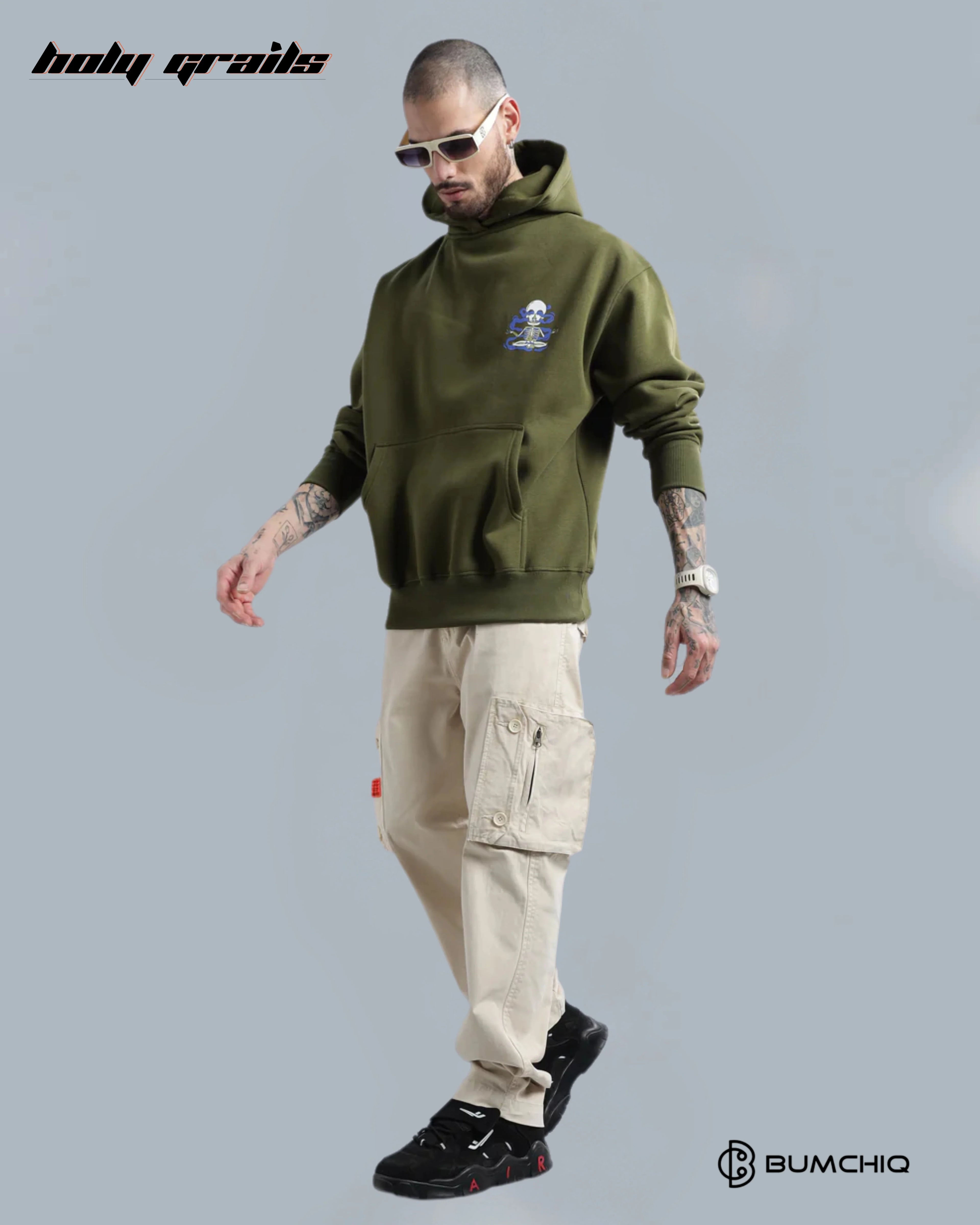 Dope Olive Green Hoodie HG x Bumchiq