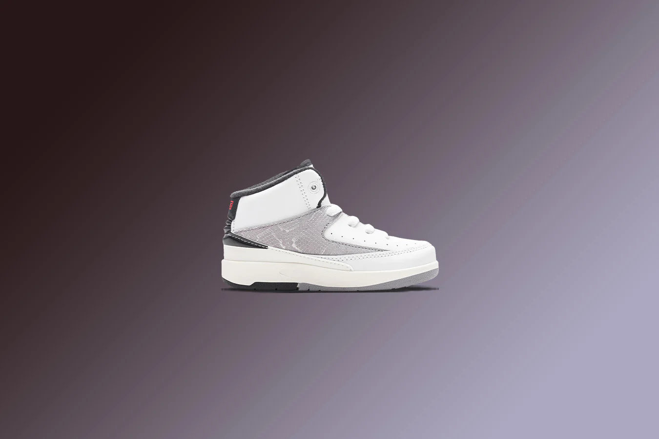 Air Jordan 2 Retro TD Python White Fire Red Cement Grey