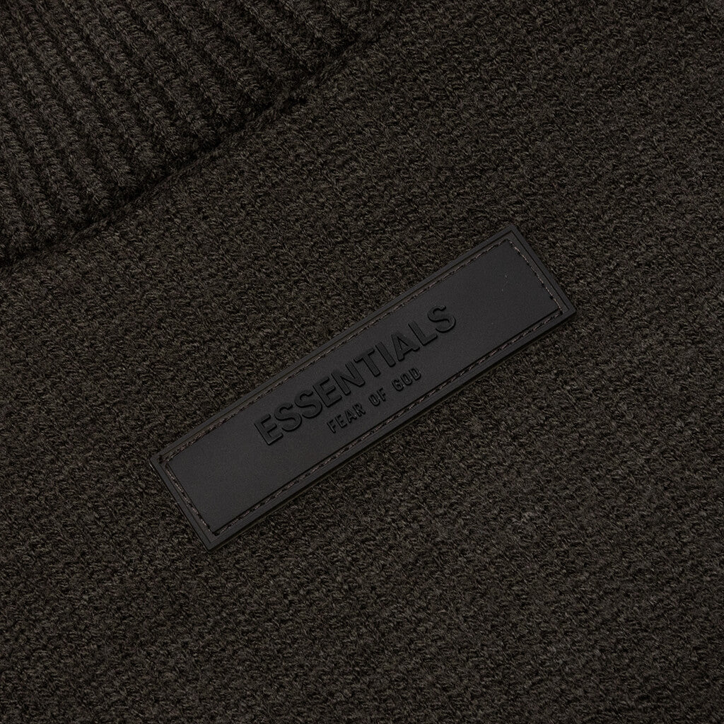 Knit Turtleneck Off Black