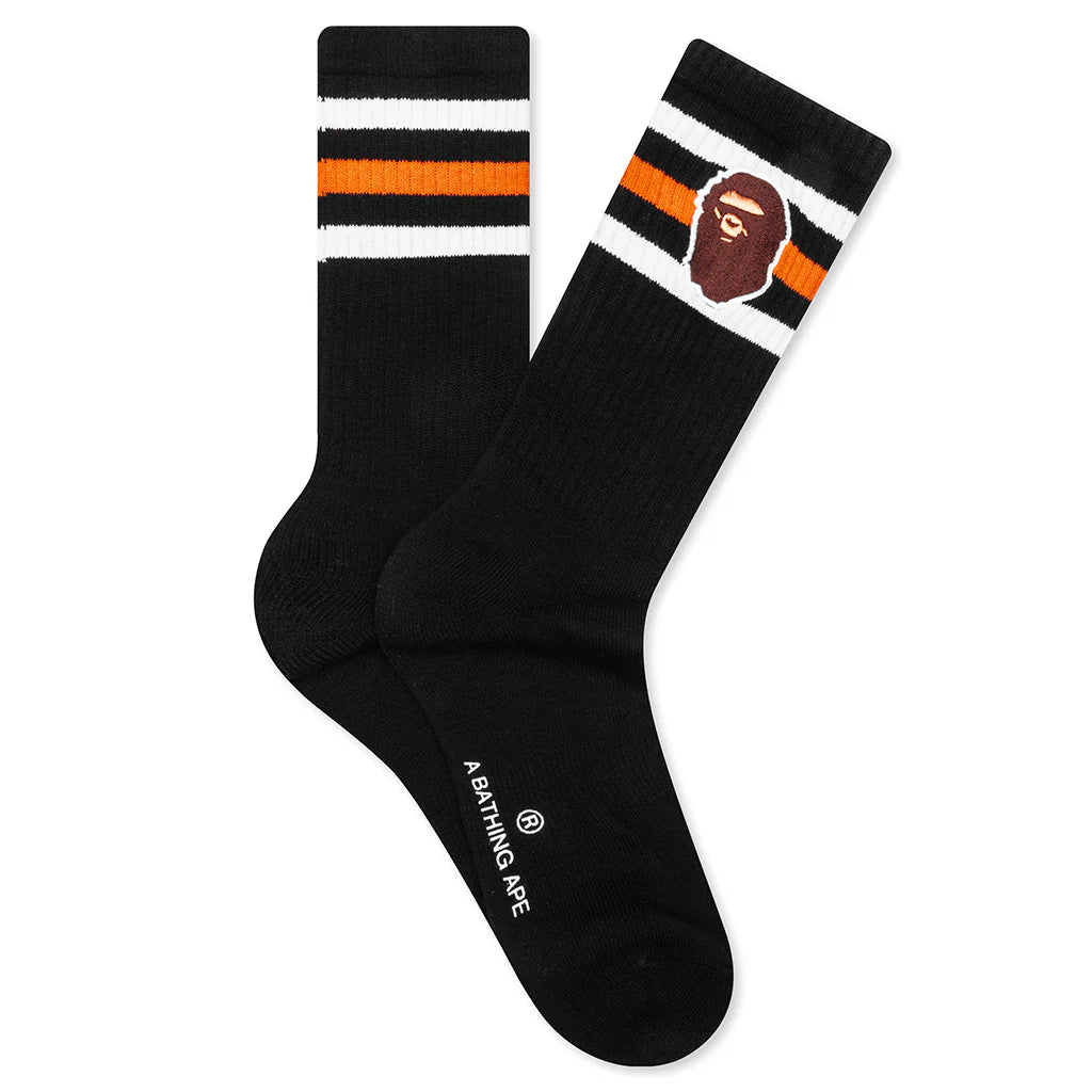 Ape Head Socks Black