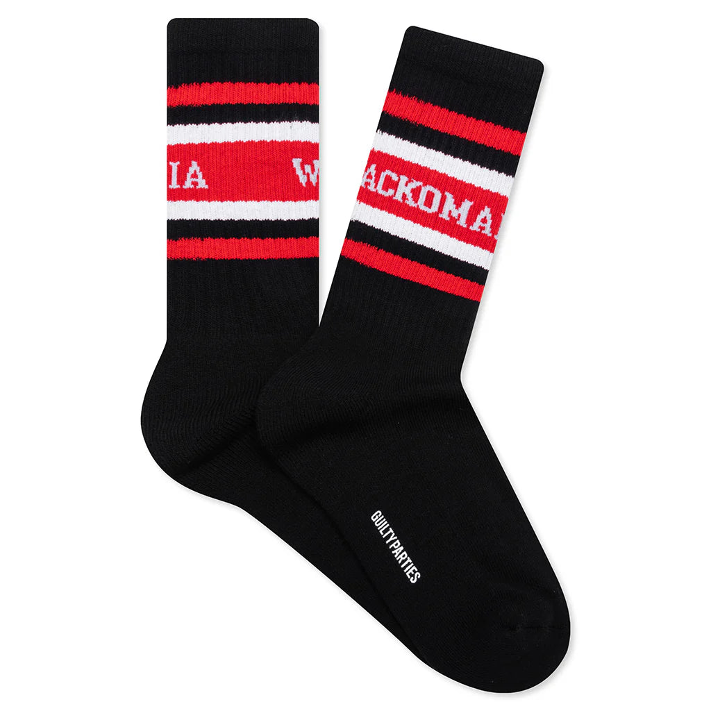 Skater Socks Type 1 Black Red