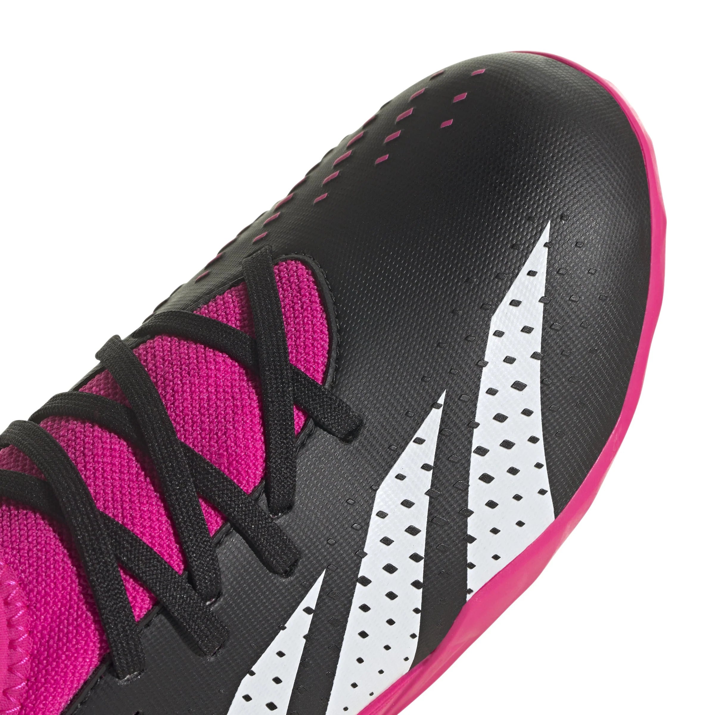 adidas Predator Accuracy3 TF Youth Turf Soccer Cleats Black White Shock Pink