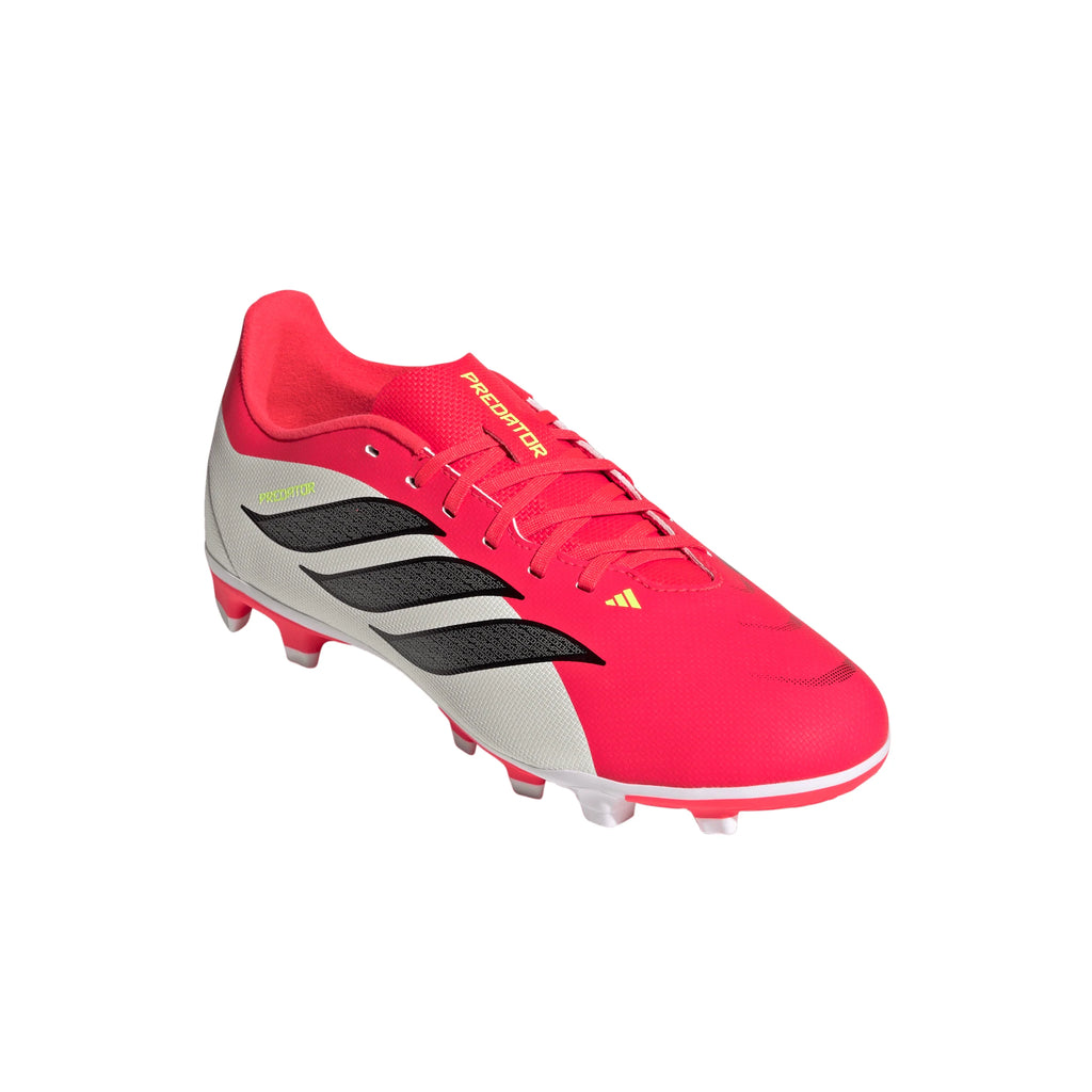 adidas Predator Club FG MG Firm Ground Multi Ground Youth Soccer Cleats Red Black White