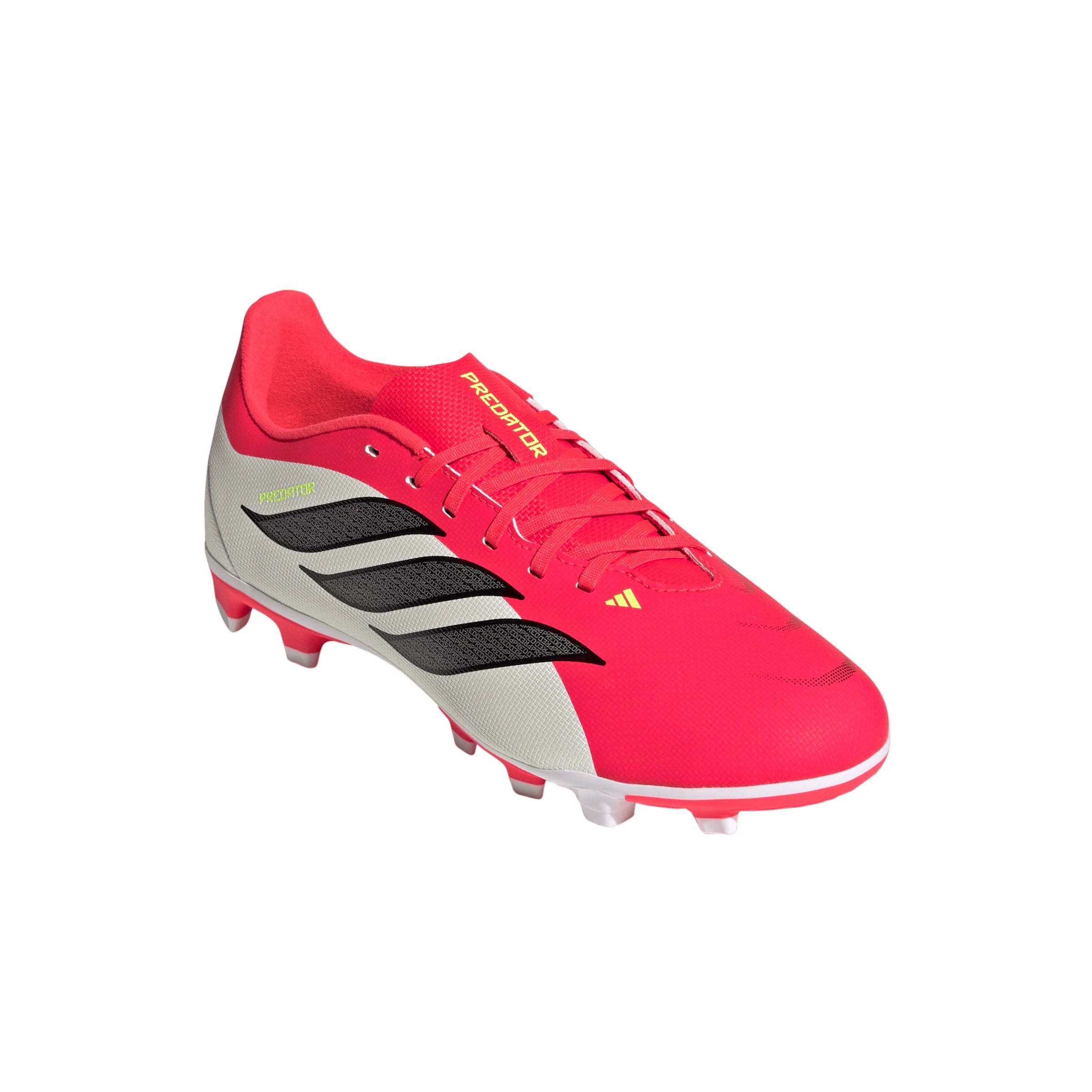 adidas Predator Club FG MG Firm Ground Multi Ground Youth Soccer Cleats Red Black White