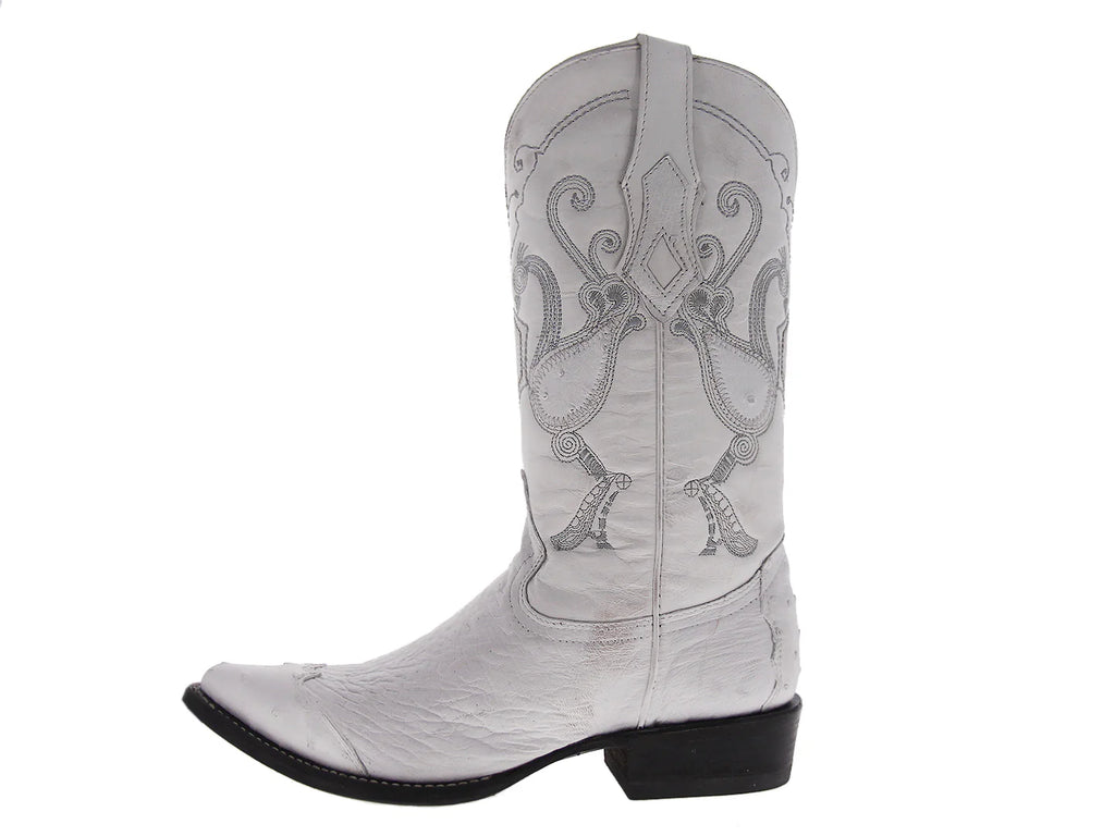 Botas Vaqueras Cuadra Blanco Hombre