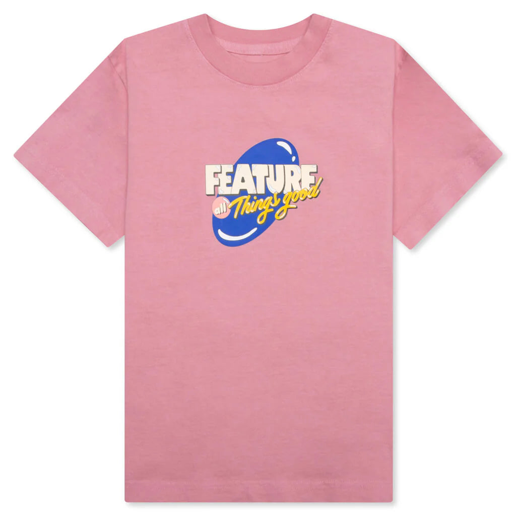 Kids Bubble Play Tee Dusty Pink