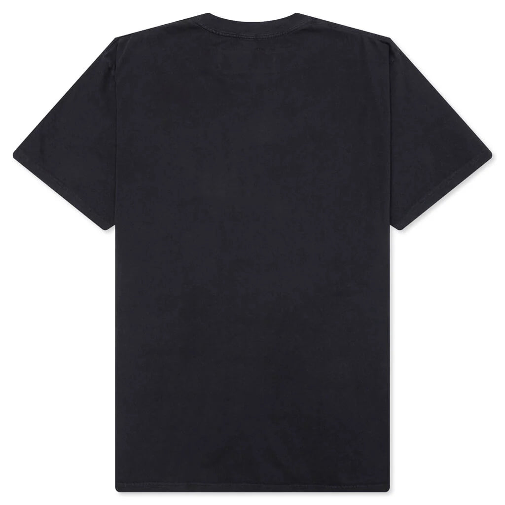 Long Horn Short Sleeve T Shirt Washed Black