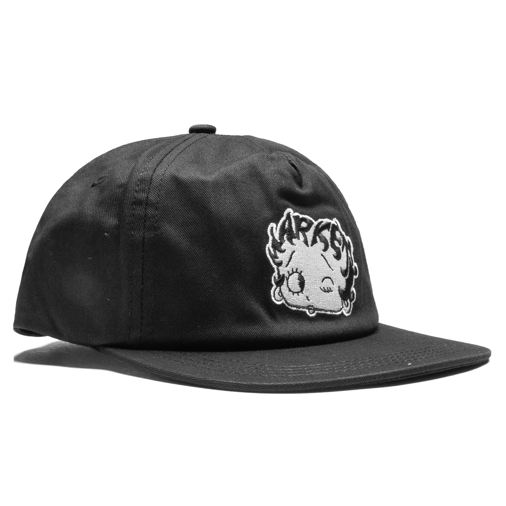 Market x Betty Boop Mascot 5 Panel Hat Black