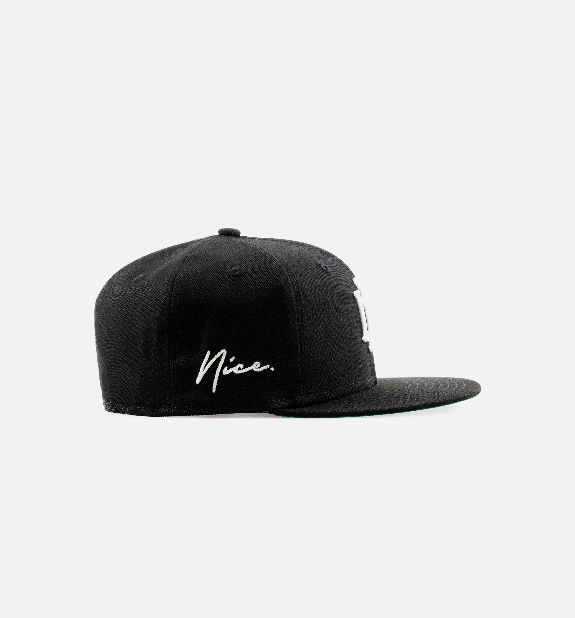 Nice Kicks x New Era Monogram 5950 Mens Hat Black