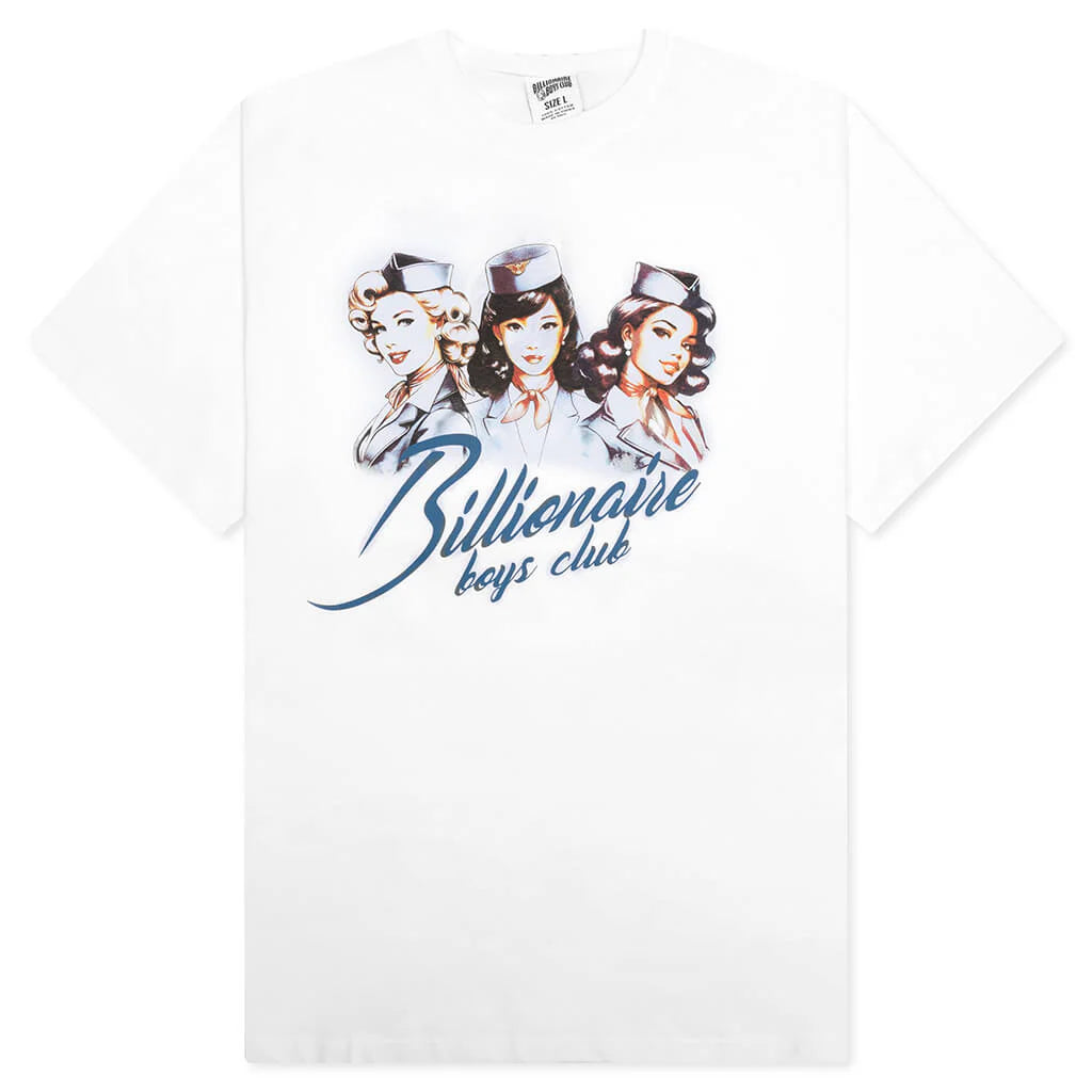 BB Take Flight S S Tee Bleach White