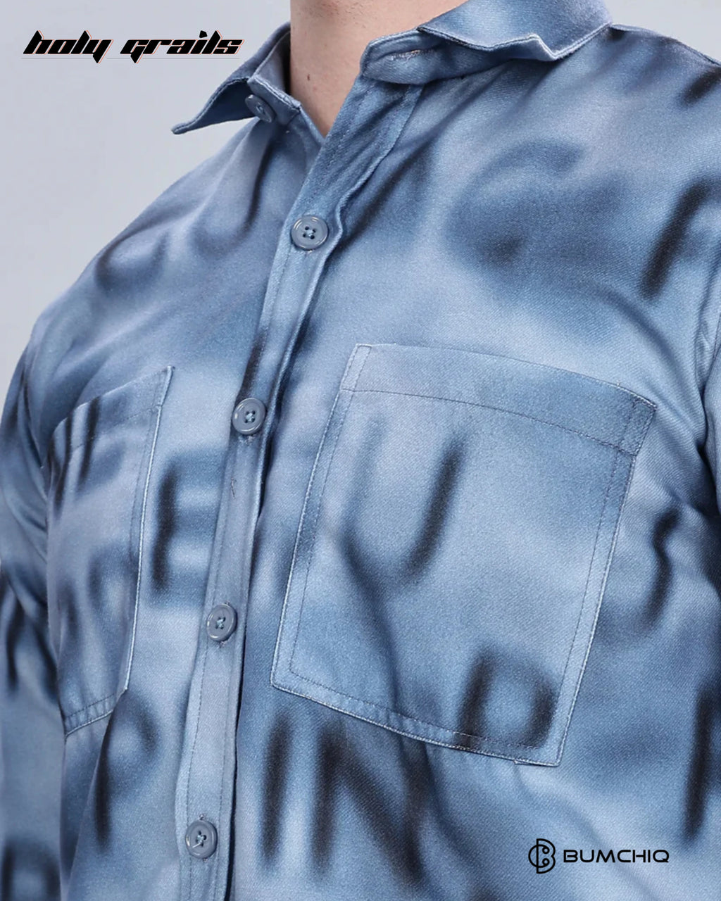 Blue Alphabetical Overshirt HG x Bumchiq