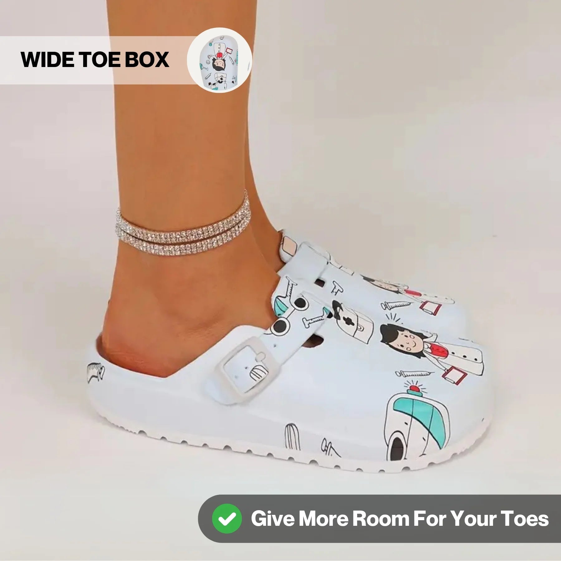 Vale Special Healthy Non Slip Comfort Clogs