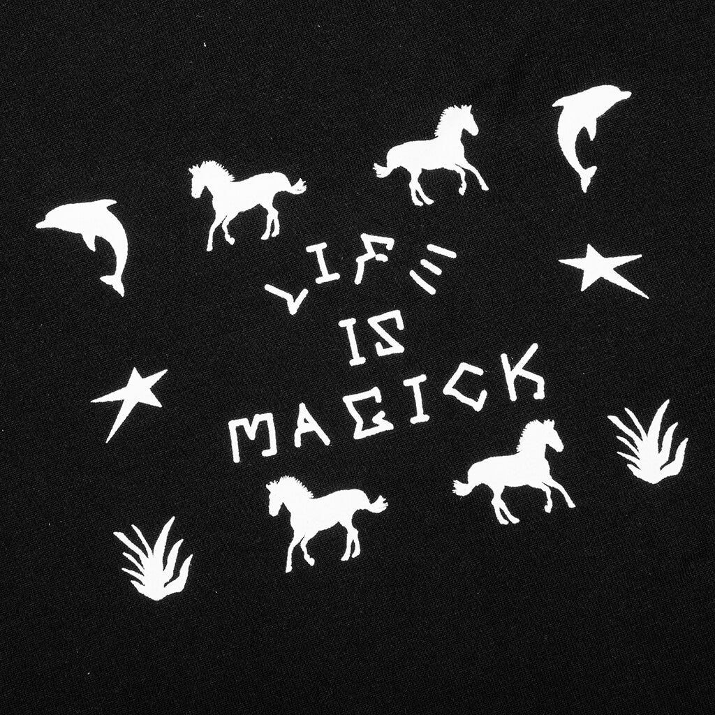Life Is Magick Tee Black