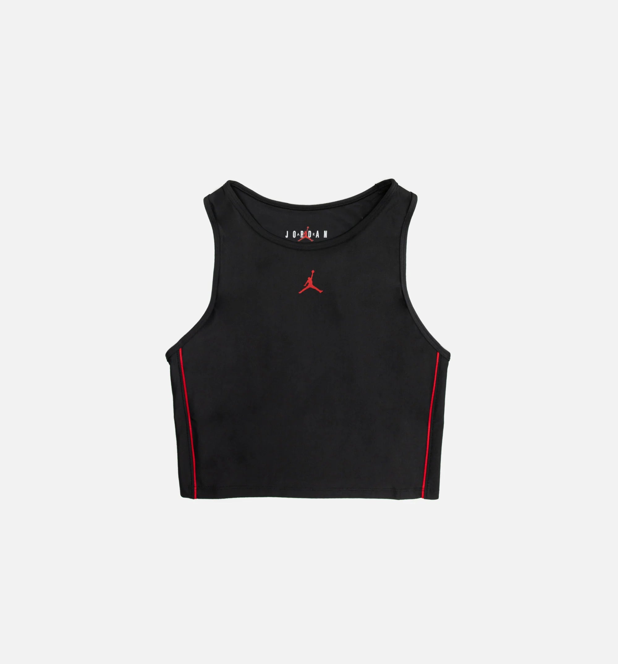 Essential Crop Top Womens Bra Black Red