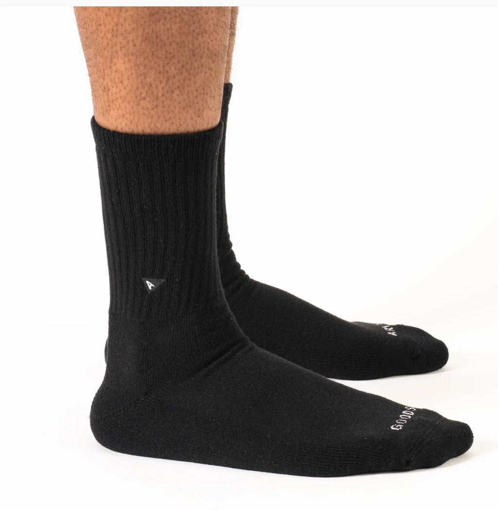 Arvin Goods Crew Socks 3 Pack Black
