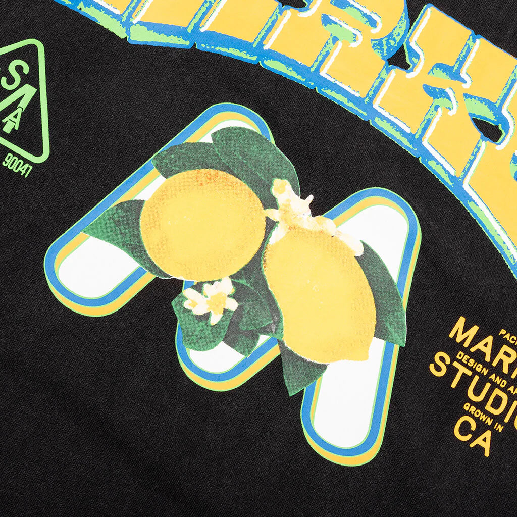 Farmers Market T Shirt Washed Black