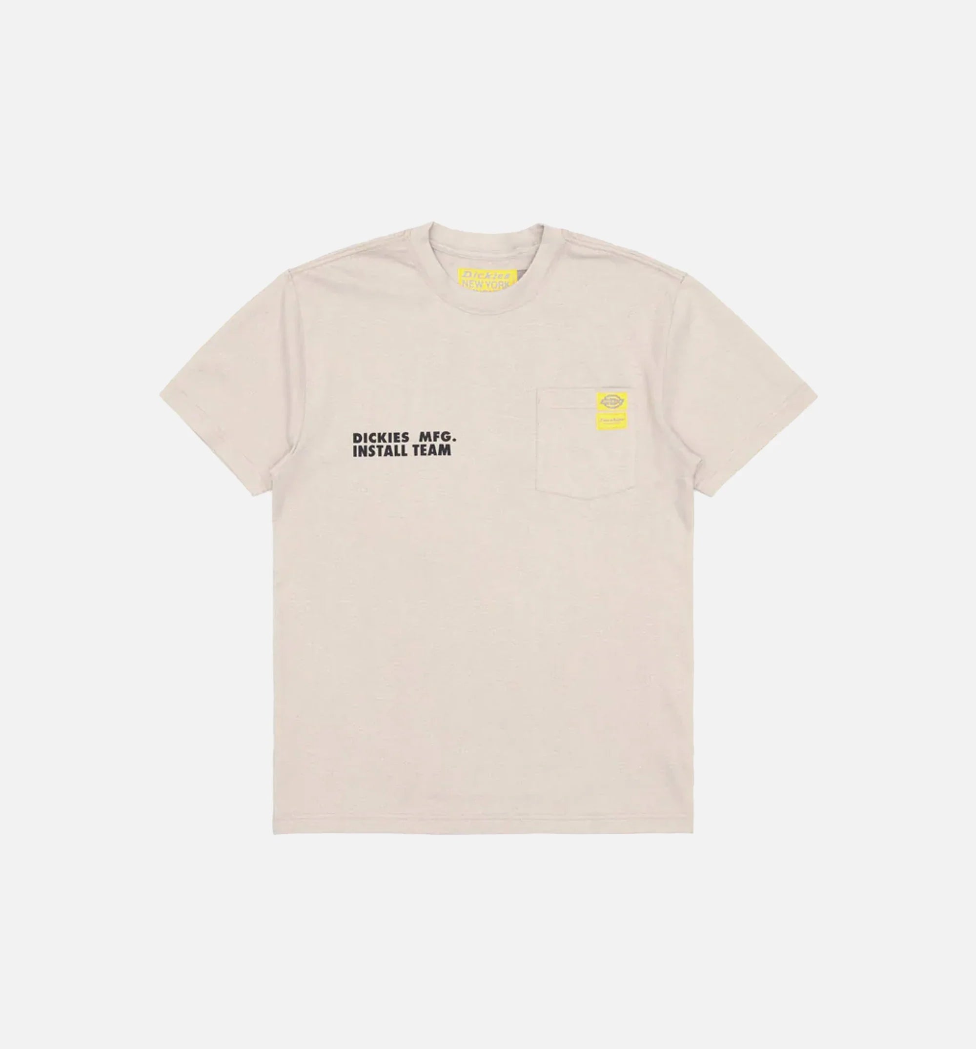 NYS Sun Dyed In Texas Heavyweight Pocket Short Sleeve Tee Mens T Shirt White