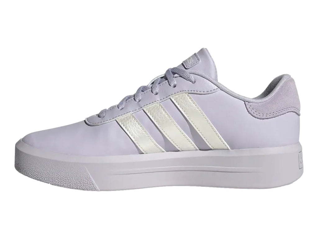 Tenis Adidas Court Platform Morado y Plata para Mujer