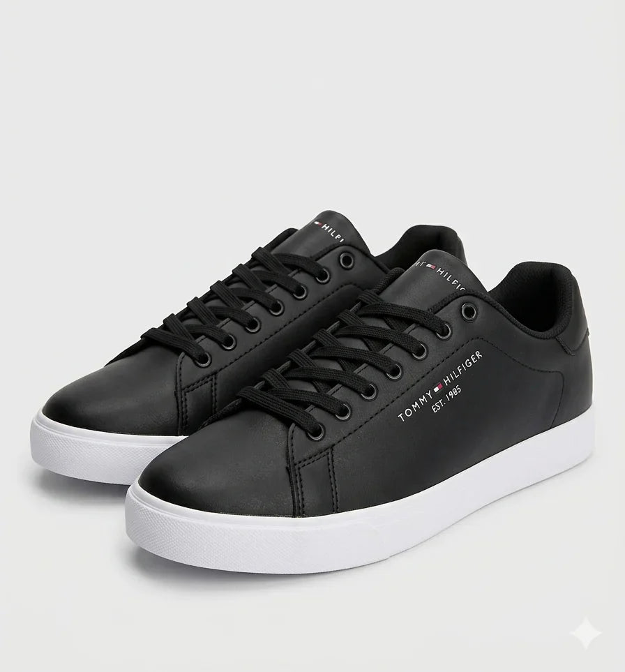Tommy Hilfiger Classic Noir Sneakers Élégantes Homme