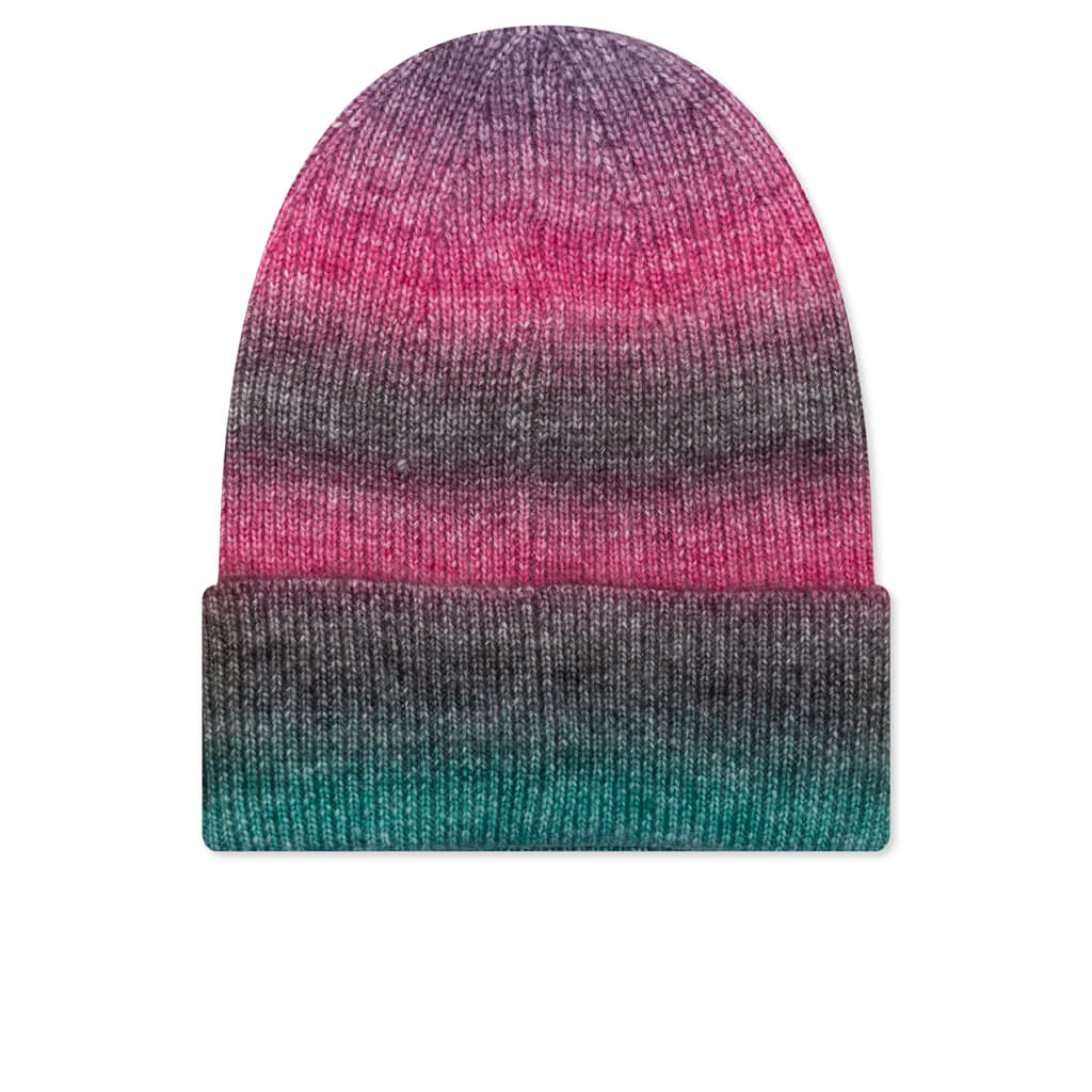 Spray Stripe Cuff Beanie Teal Multi
