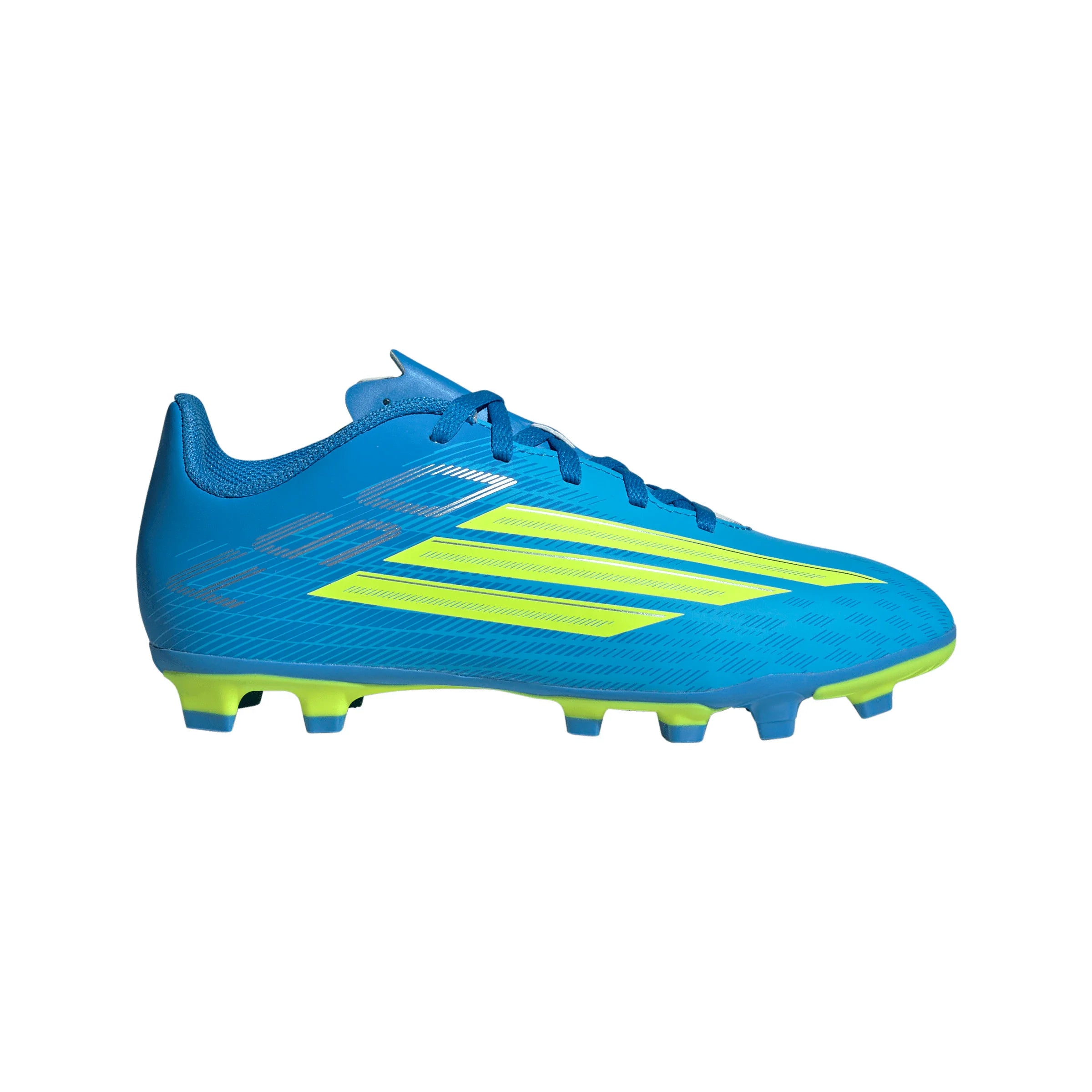 adidas F50 Club FG MG Firm Ground Multi Ground Youth Soccer Cleats Blue Yellow Aqua