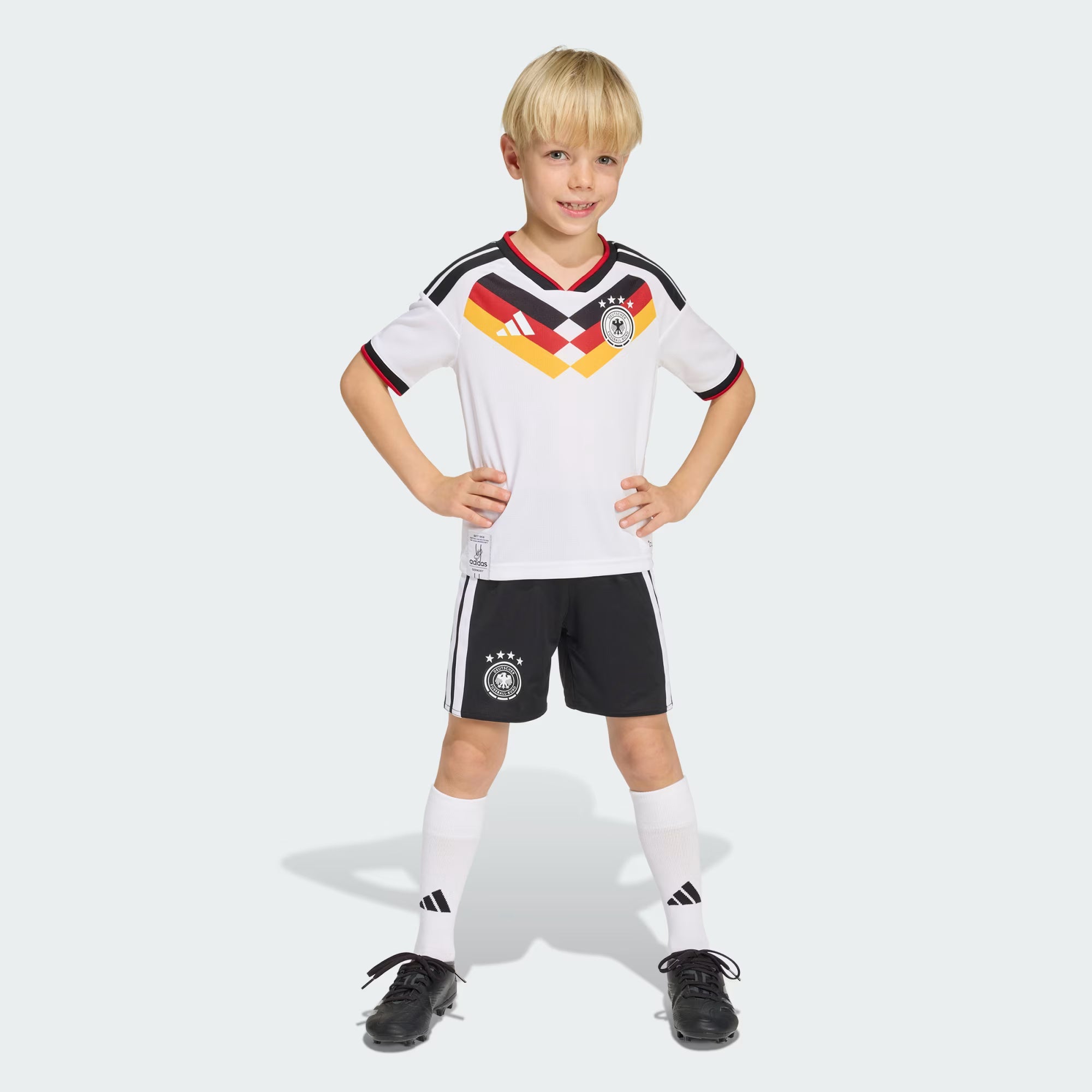adidas Germany Home Youth Soccer Mini Kit 26 White