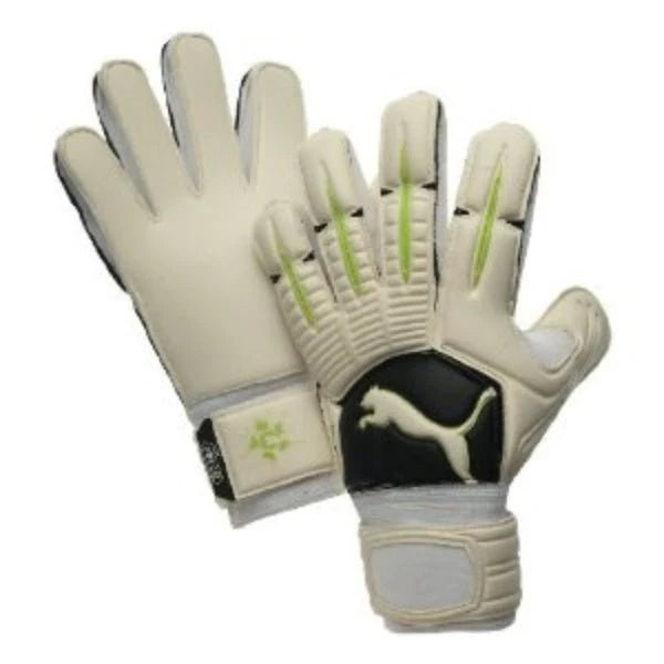 PUMA PowerCat 21 Grip RC Goalkeeper Gloves White Lime
