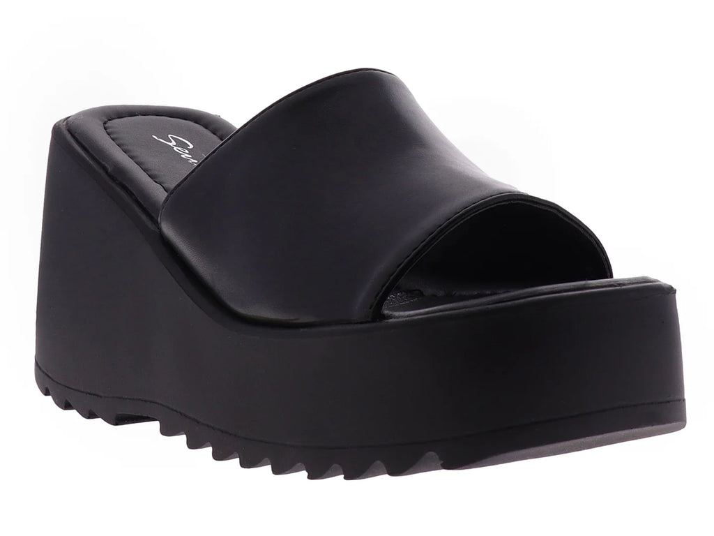 Sandalias Senties de Plataforma Negro para Mujer