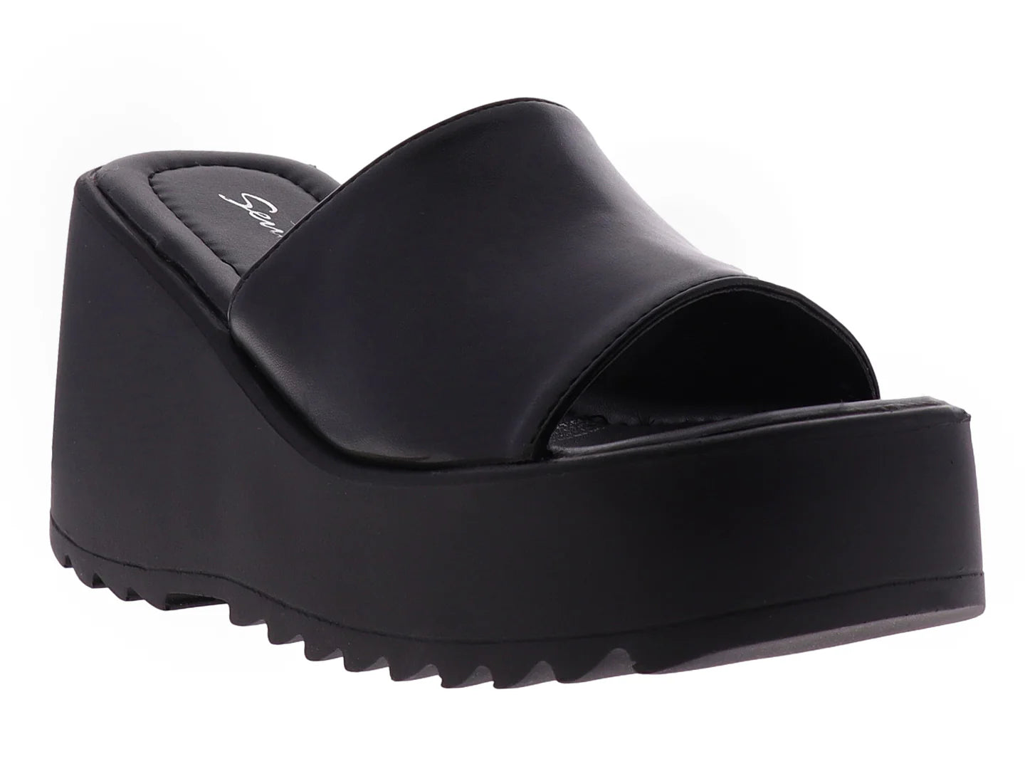 Sandalias Senties de Plataforma Negro para Mujer