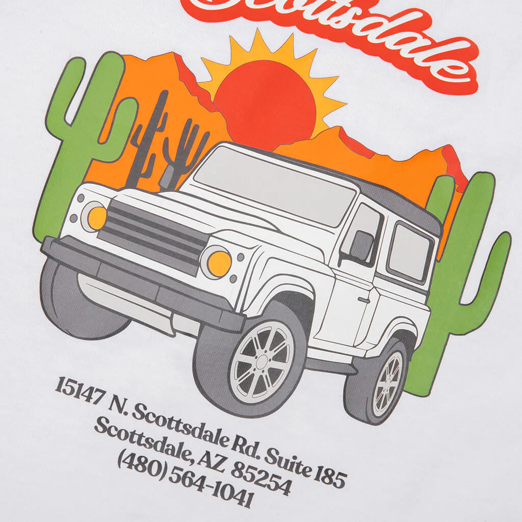 Kids Scottrover S S Tee White
