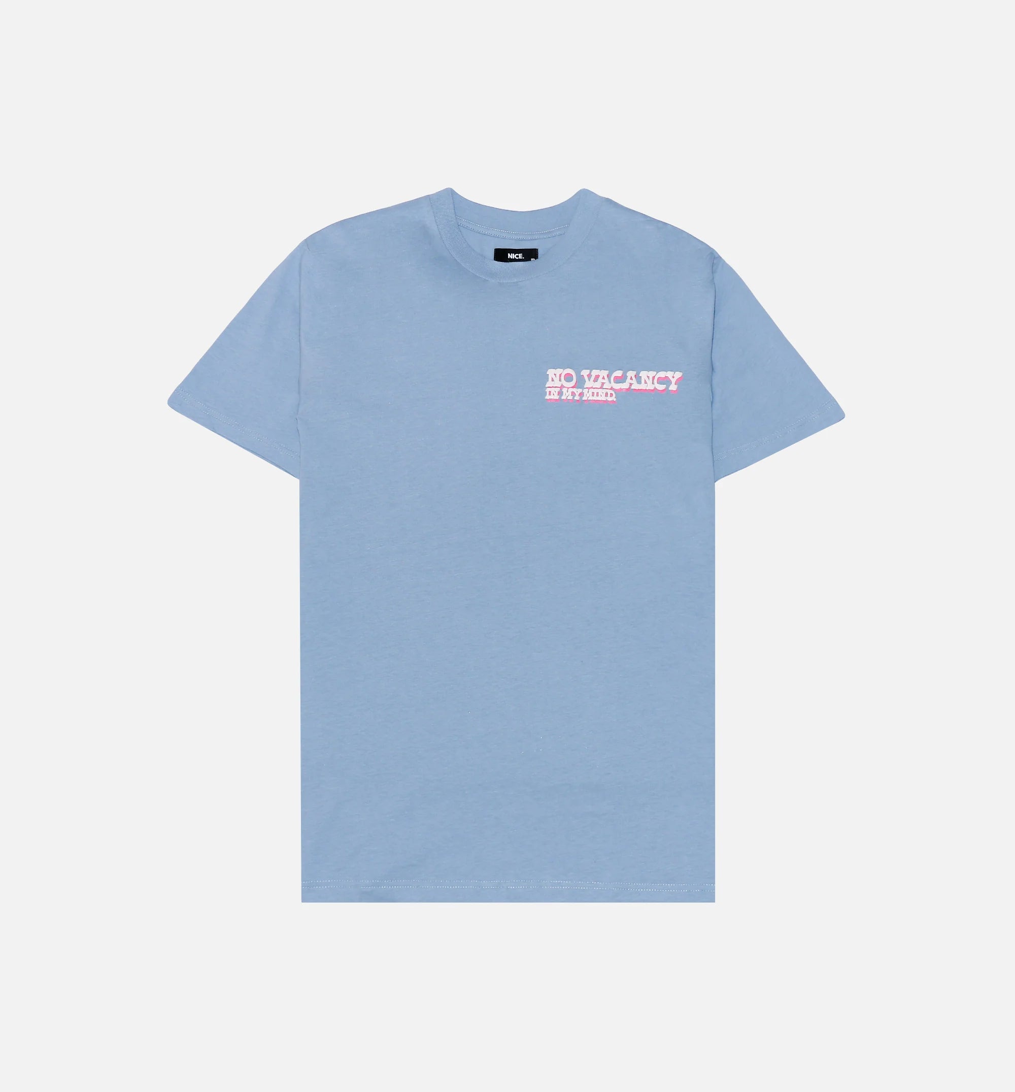 No Vacancy Short Sleeve Shirt Mens T Shirt Blue
