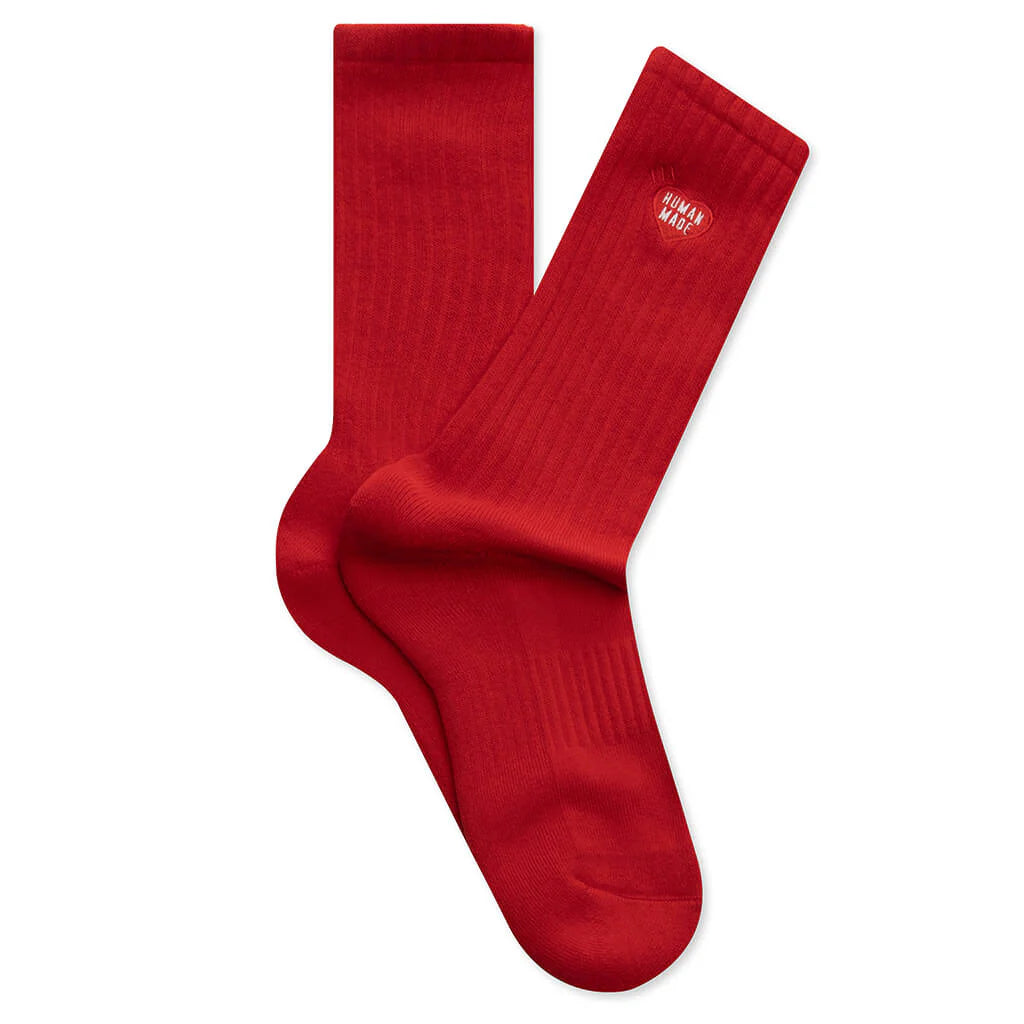 Pile Socks Red
