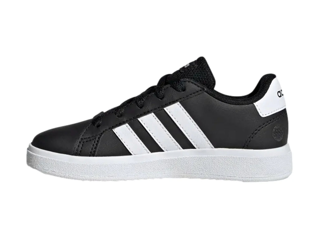 Tenis Adidas Grand Court 20 Negro y Blanco para Niño
