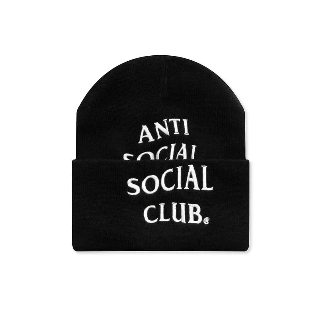 Embroidered Beanie Black