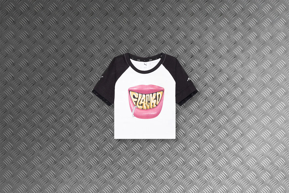 Puma x AAP Rocky Flacko Smile Womens Baby Tee White