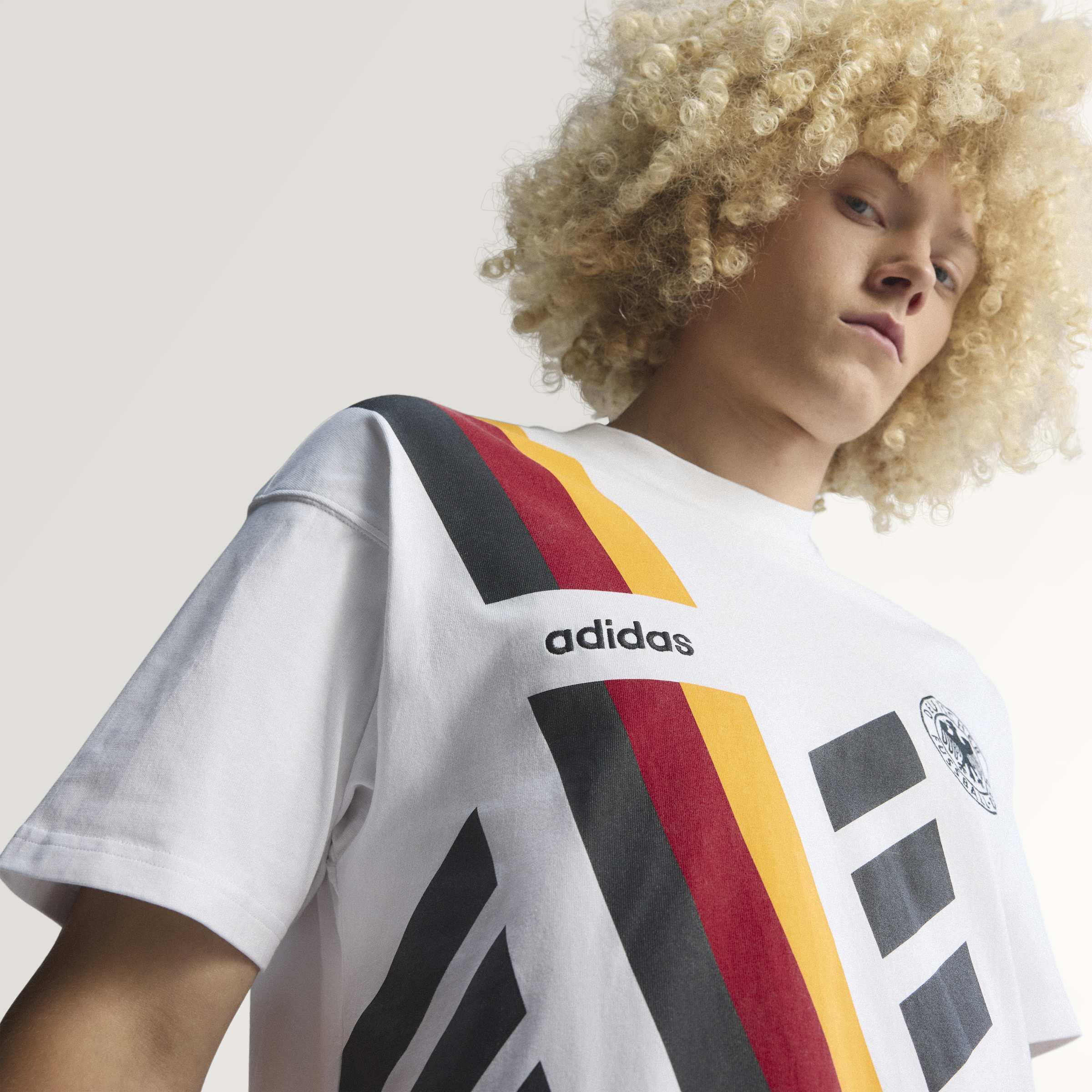 adidas Germany Mens Soccer T Shirt 1994 White