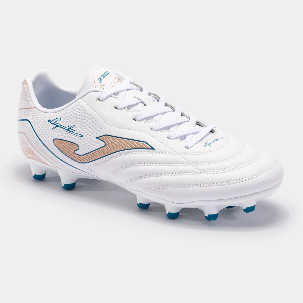 Joma Aguila 2332 FG Firm Ground Soccer Cleats White Gold