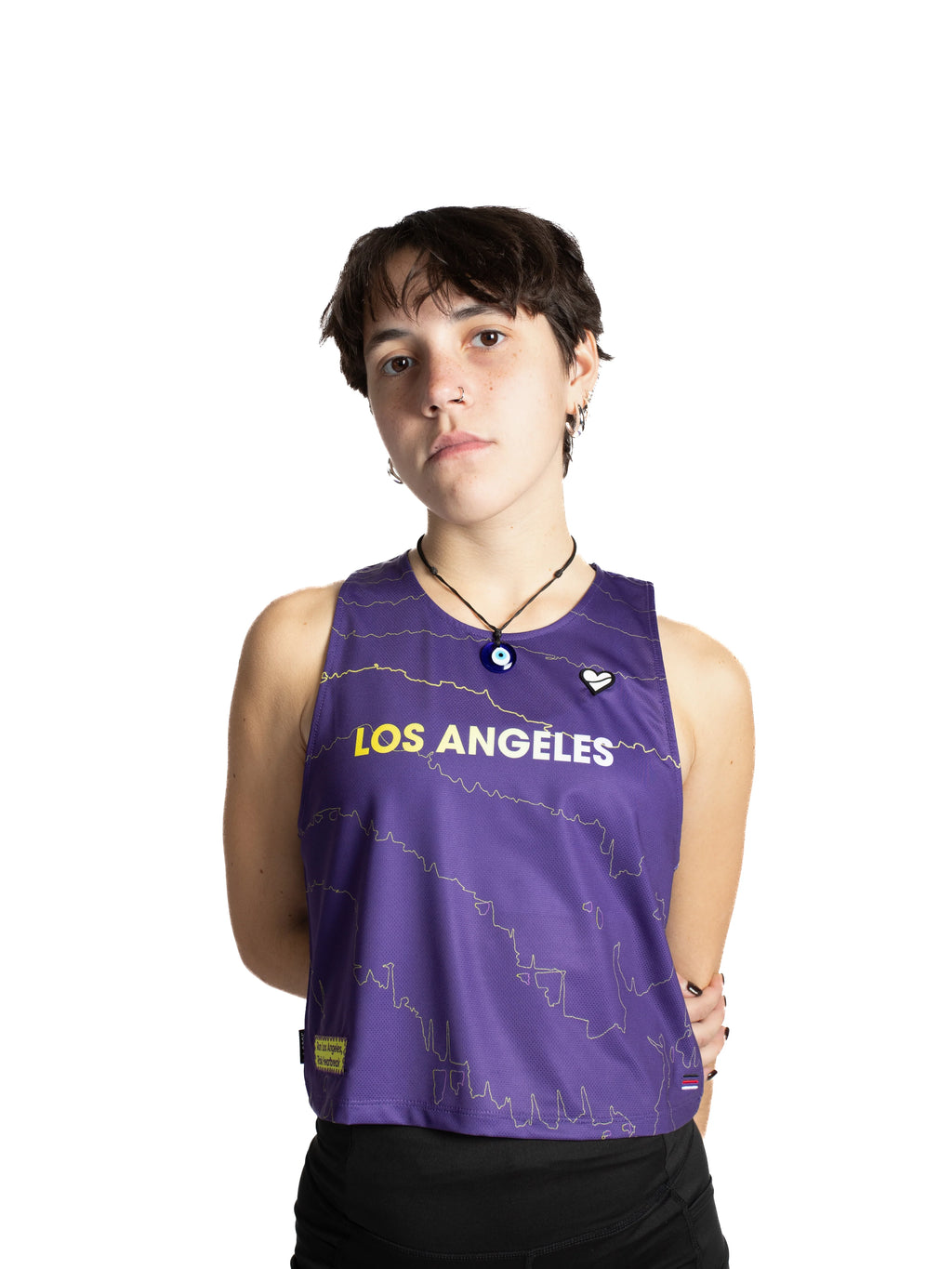 Heartbreak Womens Los Angeles Crop Singlet