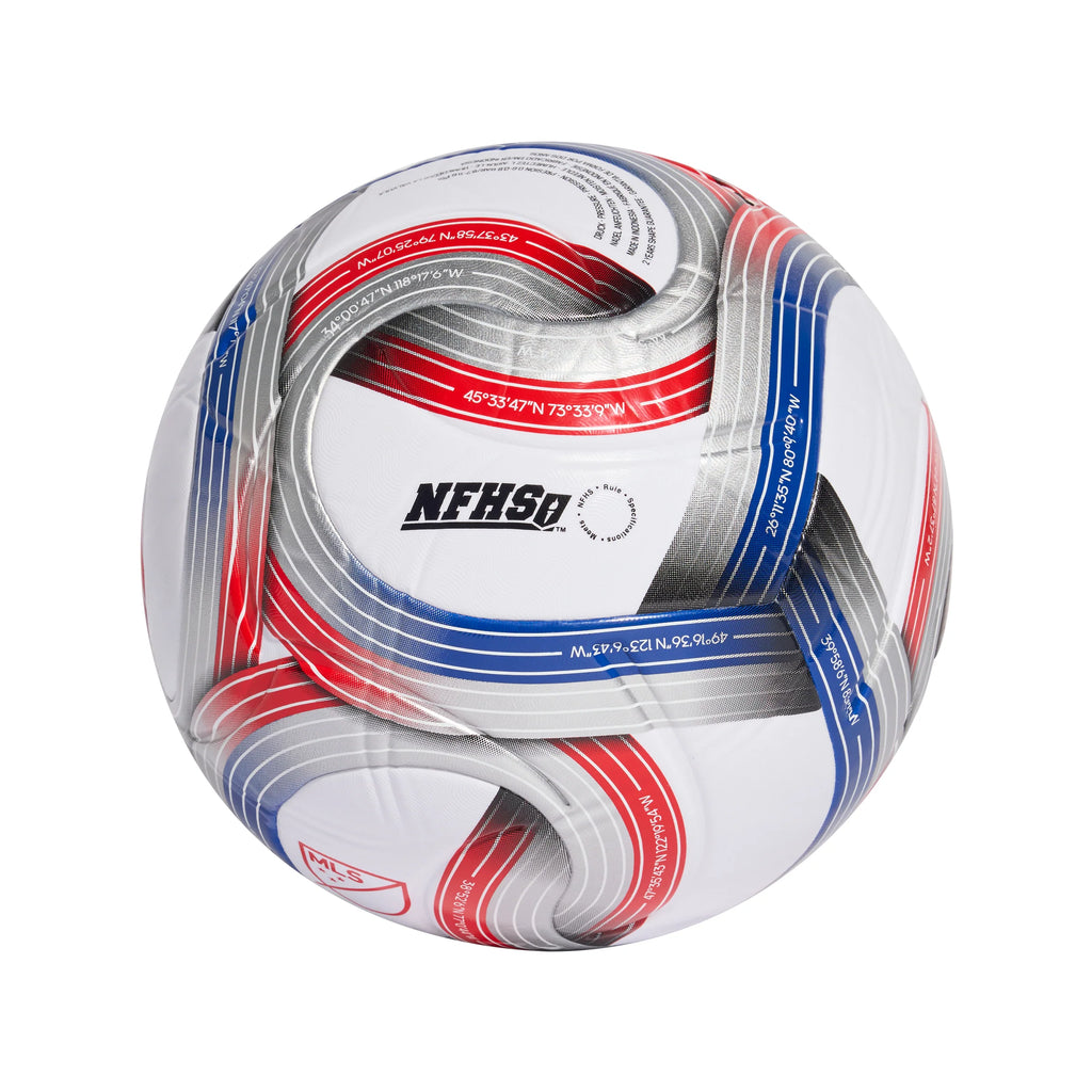 adidas 2026 Major League Soccer League NFHS Ball White Royal Blue Red Silver