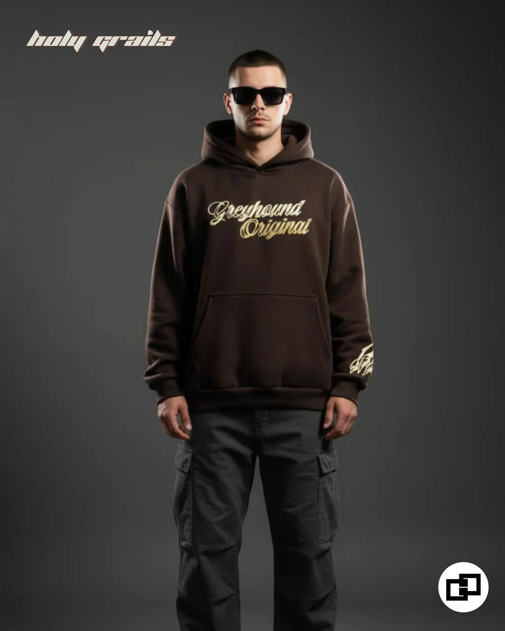 Tiger Claw Brown Hoodie HG x Grey Hound