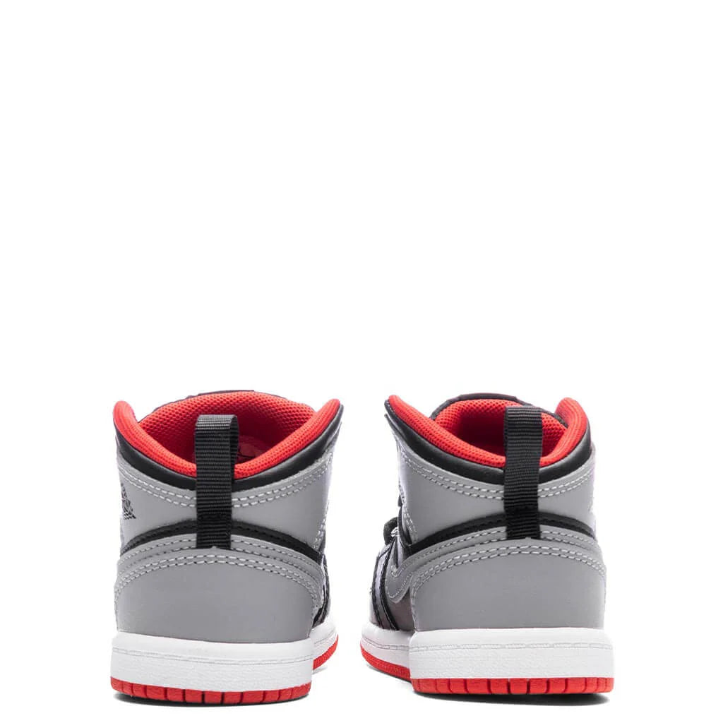Jordan 1 Mid TD Black Cement Grey Fire Red