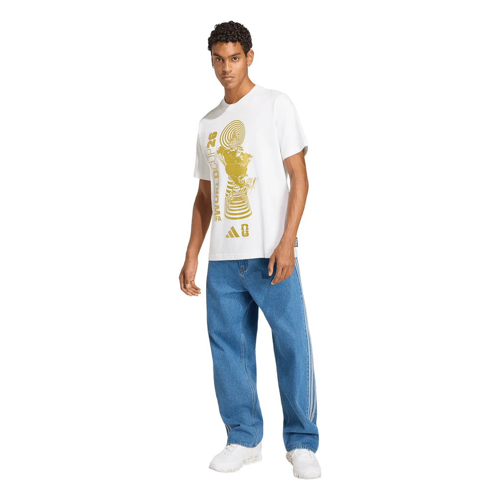 adidas FIFA World Cup 26 World Cup Tour Mens Soccer T Shirt White