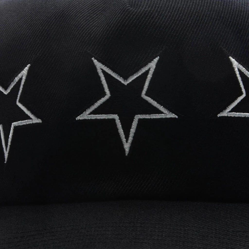 Pleasures x Zero Stars Snapback Black