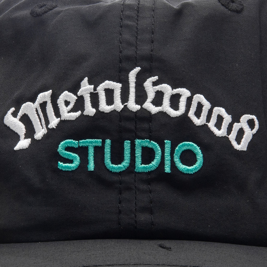 Medieval 6 Panel Strapback Hat Black