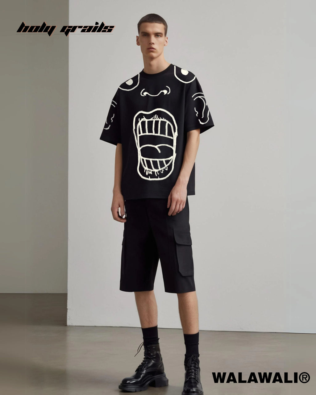 Fact Face Heavy weight Oversize Tee HG X WalaWali