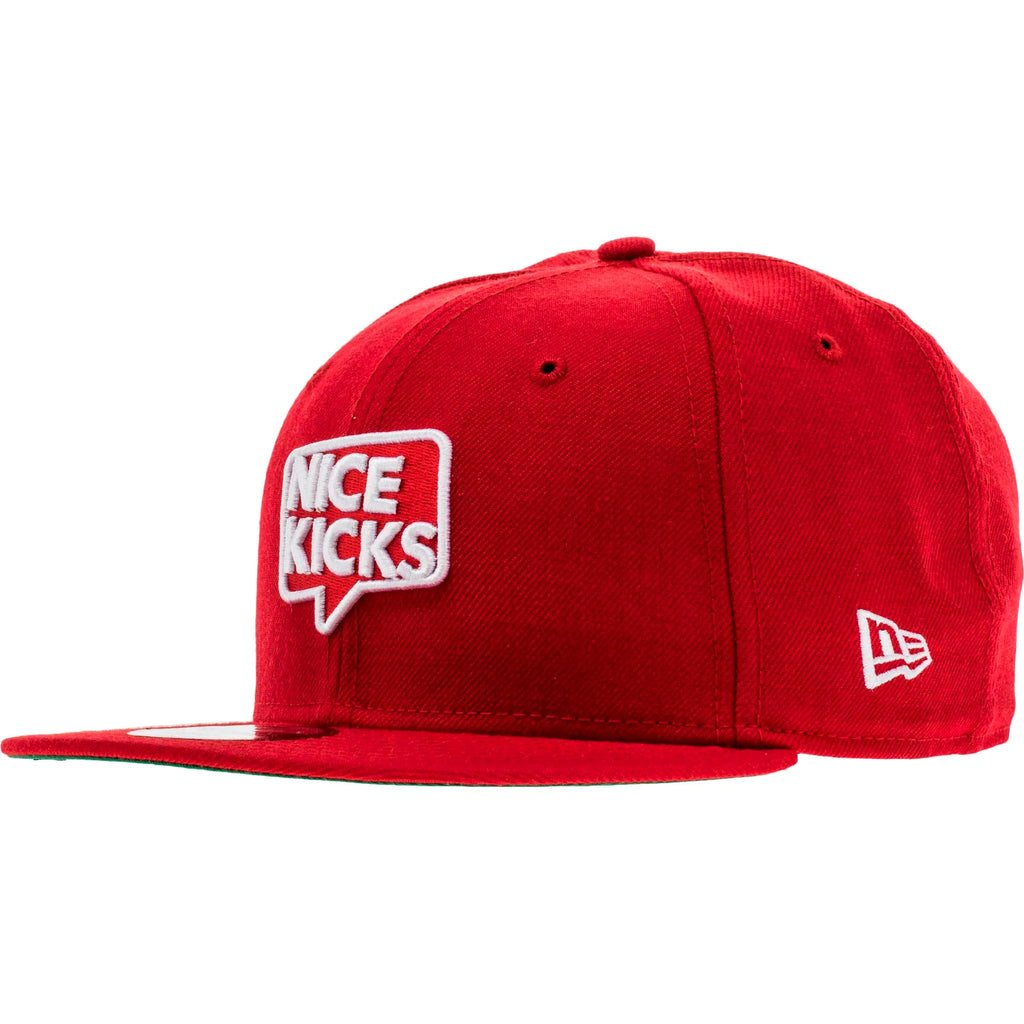 New Era X Nice Kicks 9Fifty Snapback Hat Scarlett White