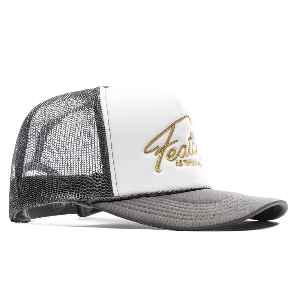 Feature x Wynn Shine Trucker Charcoal Grey White