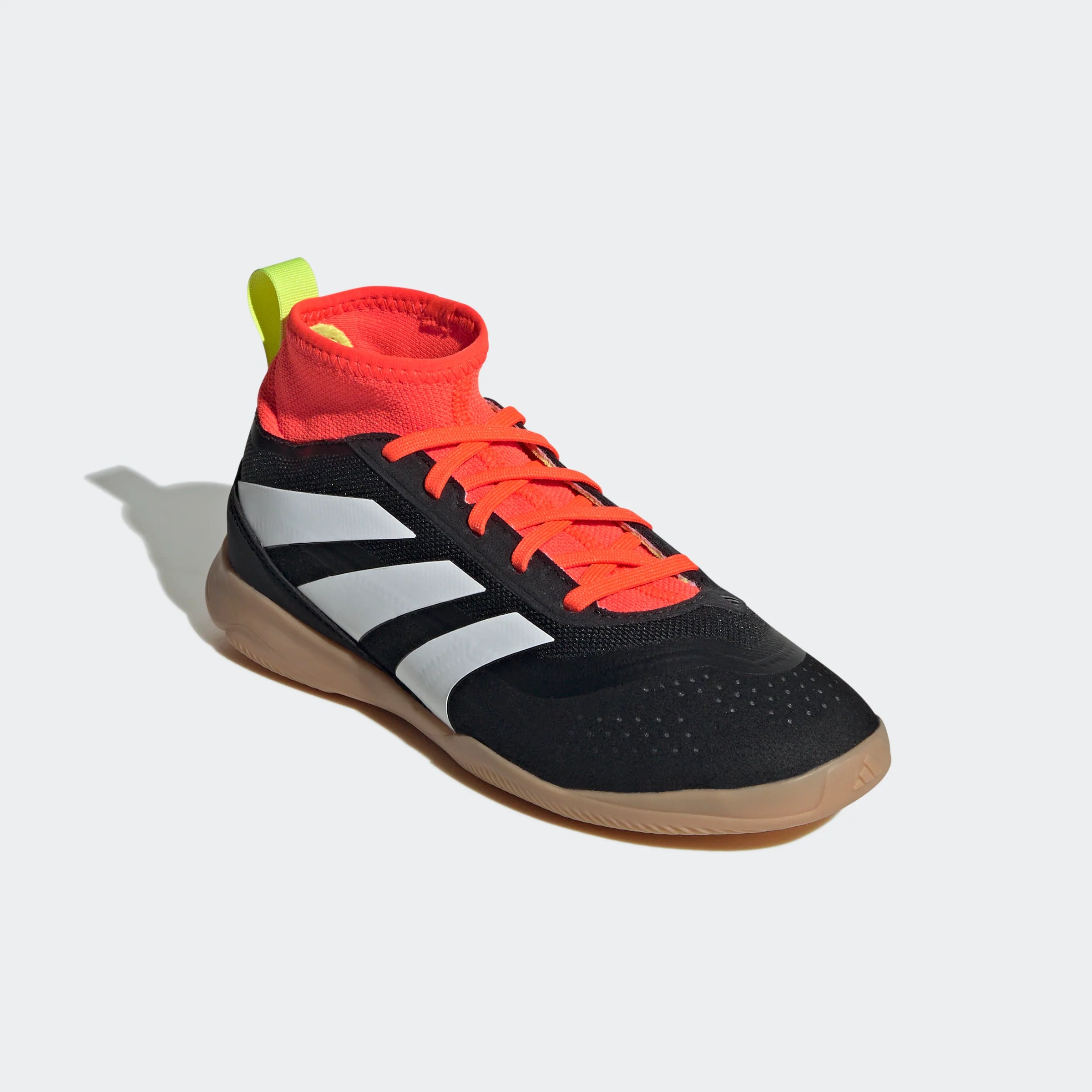 adidas Predator League IN Junior Indoor Soccer Shoes Core Black White Solar Red