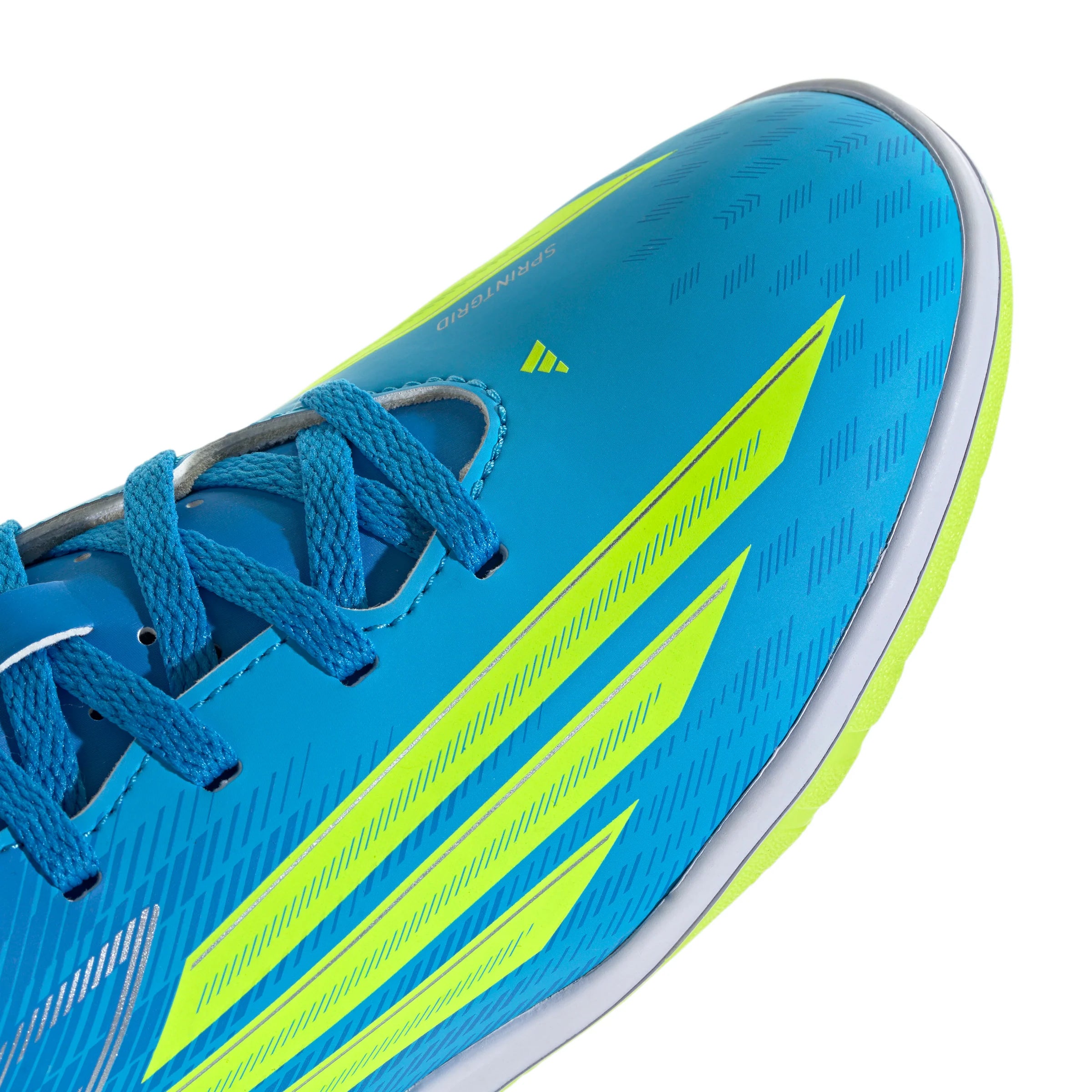 adidas F50 Club IN Indoor Youth Soccer Shoes Blue Yellow Aqua