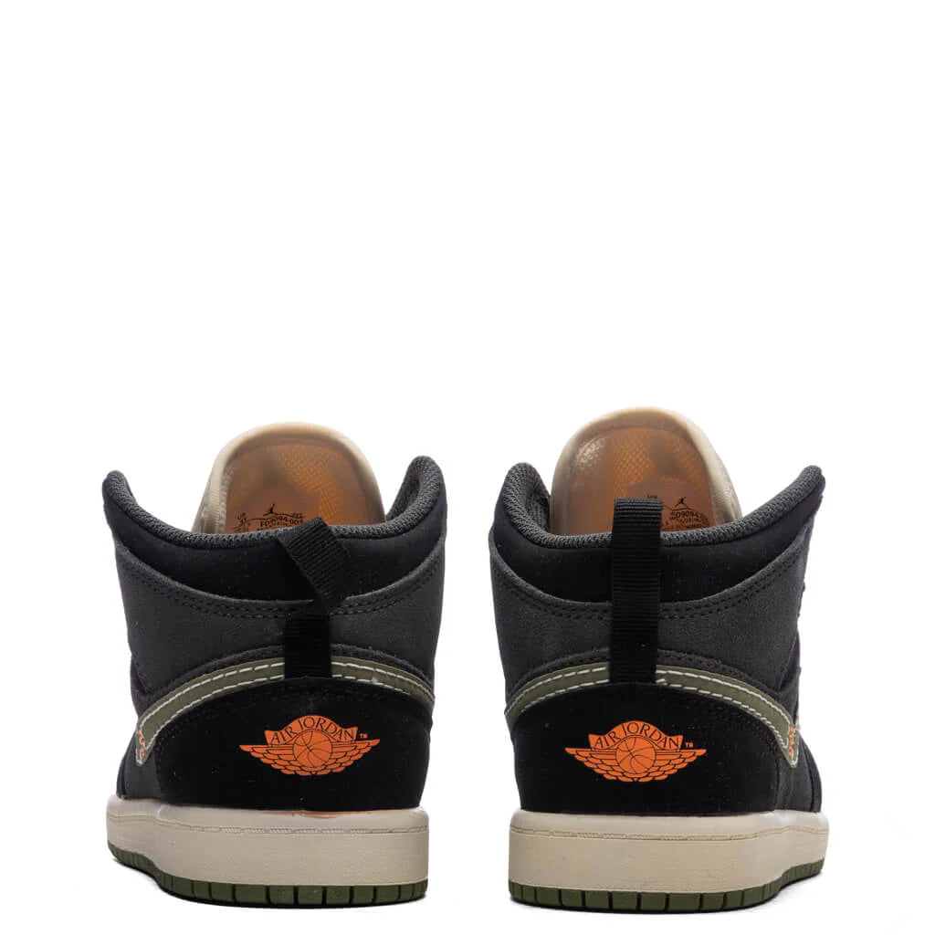 Jordan 1 Mid SE Craft PS Anthracite Sky J Light Olive Black